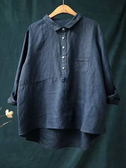 LP | Camicia a maniche lunghe con colletto reversibile e tasche