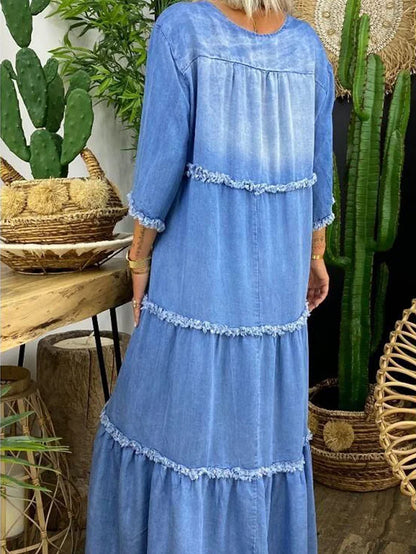 LP | Maxi abito con scollo a V