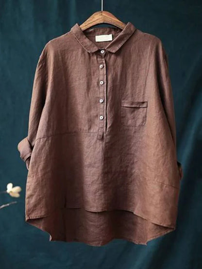 LP | Camicia a maniche lunghe con colletto reversibile e tasche