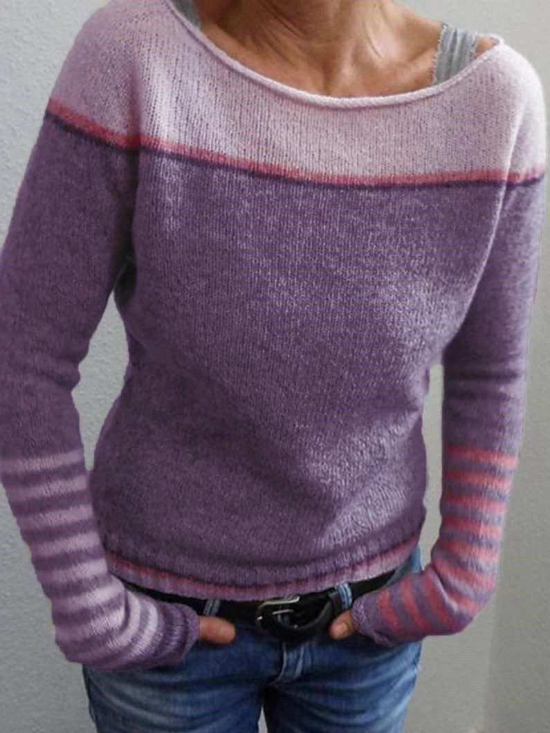 LP | Maglia colorblock con maniche a righe