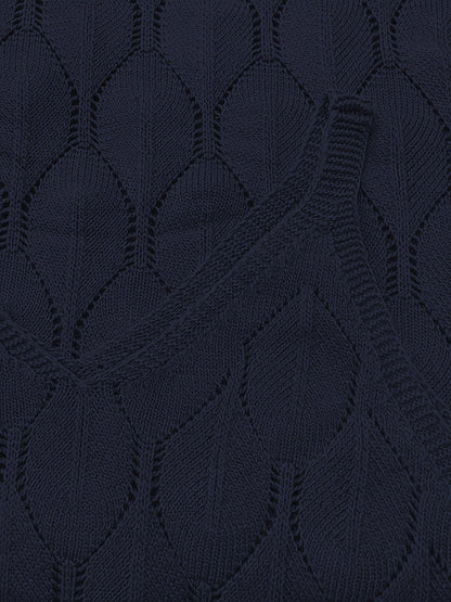 LP | Abito lungo senza maniche in maglia con stile cappotto