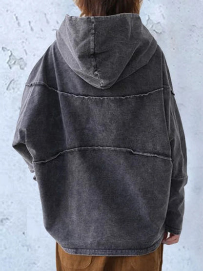 LP | Felpa con cappuccio in denim