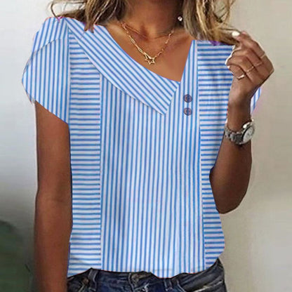 LP | Top a maniche corte a righe chic