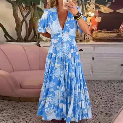 LP | Abito lungo con scollo a V