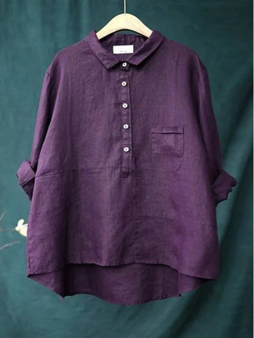LP | Camicia a maniche lunghe con colletto reversibile e tasche