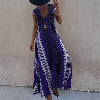 LP | Maxi abito geometrico in stile bohémien