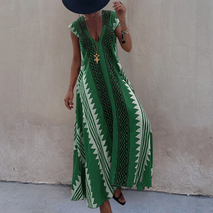 LP | Maxi abito geometrico in stile bohémien