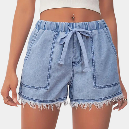 LP | Pantaloncini da donna con orlo da golf e coulisse