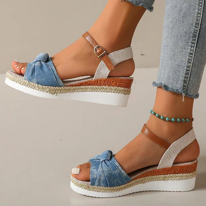 LP | Sandali con zeppa da donna Knot