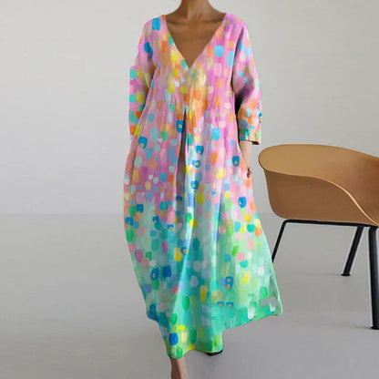 LP | Abito estivo elegante e colorato con stampa