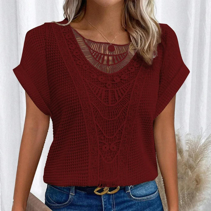 LP | Camicia casual con trama waffle Riaño