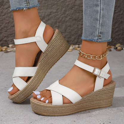 LP | Sandali con zeppa chic