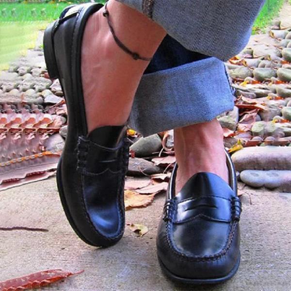 LP | Mocassini Casual Flats Oxfords Slip On Round Toe Loafers per le donne