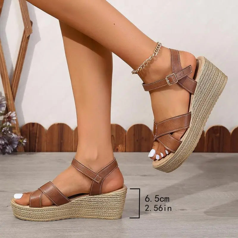 LP | Sandali con zeppa chic