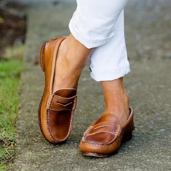 LP | Mocassini Casual Flats Oxfords Slip On Round Toe Loafers per le donne