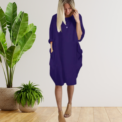 LP | Abito con ampie tasche e maniche lunghe