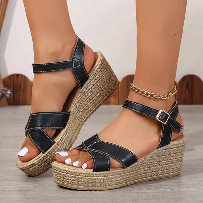 LP | Sandali con zeppa chic