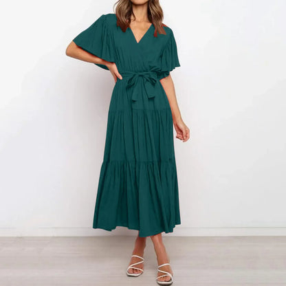 LP | Maxi abito con profonda scollatura a V