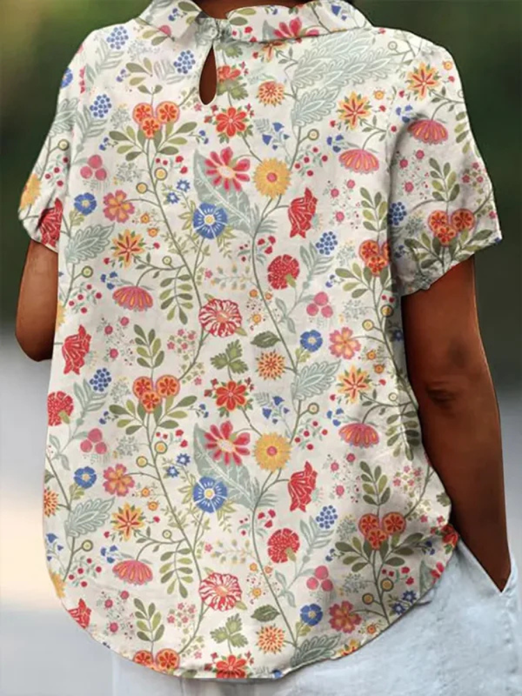LP | Camicetta con stampa floreale per donna
