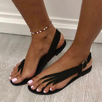LP | Sandali piatti chic con cinturino