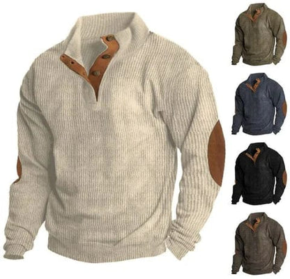 LP | Felpa casual con collo alto e maniche lunghe