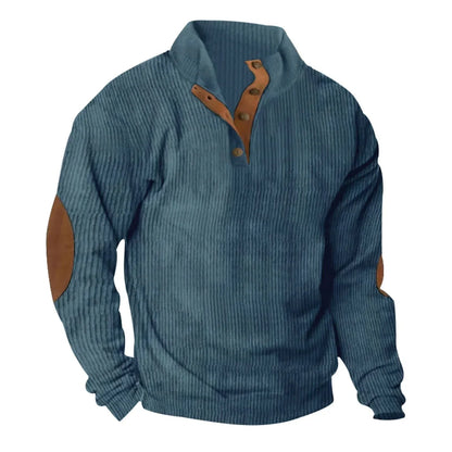 LP | Felpa casual con collo alto e maniche lunghe