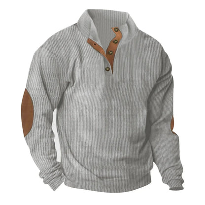 LP | Felpa casual con collo alto e maniche lunghe