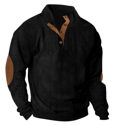 LP | Felpa casual con collo alto e maniche lunghe