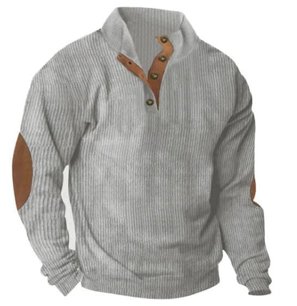 LP | Felpa casual con collo alto e maniche lunghe