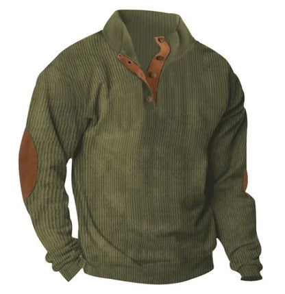 LP | Felpa casual con collo alto e maniche lunghe