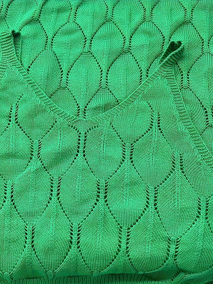 LP | Abito lungo senza maniche in maglia con stile cappotto