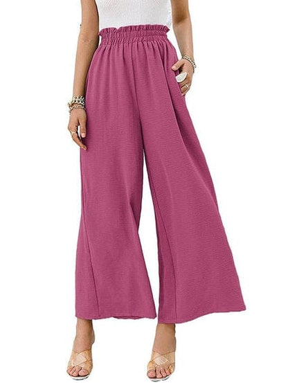 LP | Pantaloni con arricciatura ed elastico a vita alta