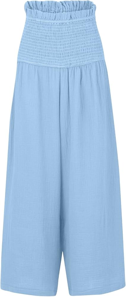 LP | Pantaloni con arricciatura ed elastico a vita alta