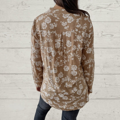 LP | Elegante top floreale a maniche lunghe