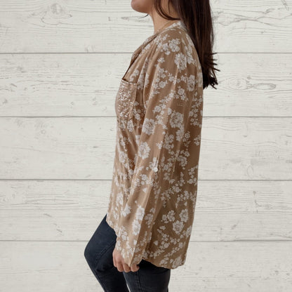 LP | Elegante top floreale a maniche lunghe