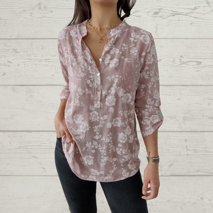 LP | Elegante top floreale a maniche lunghe