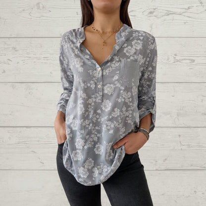 LP | Elegante top floreale a maniche lunghe