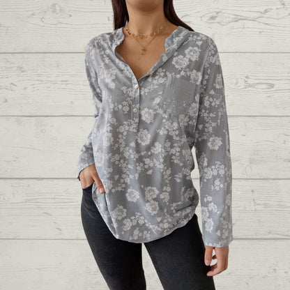 LP | Elegante top floreale a maniche lunghe