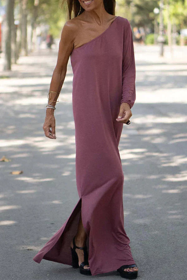 LP | Maxi abito DIxie con sezione monospalla
