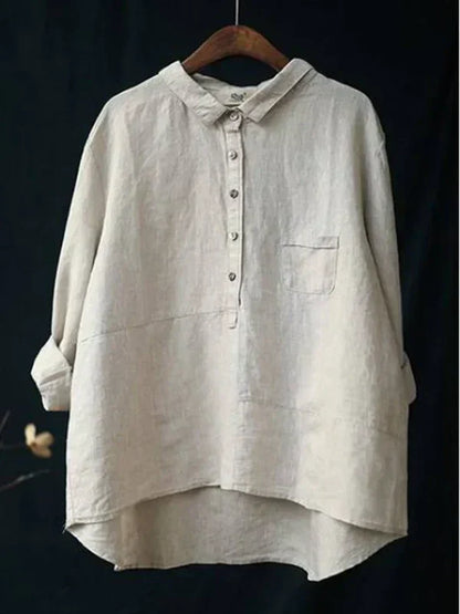 LP | Camicia a maniche lunghe con colletto reversibile e tasche