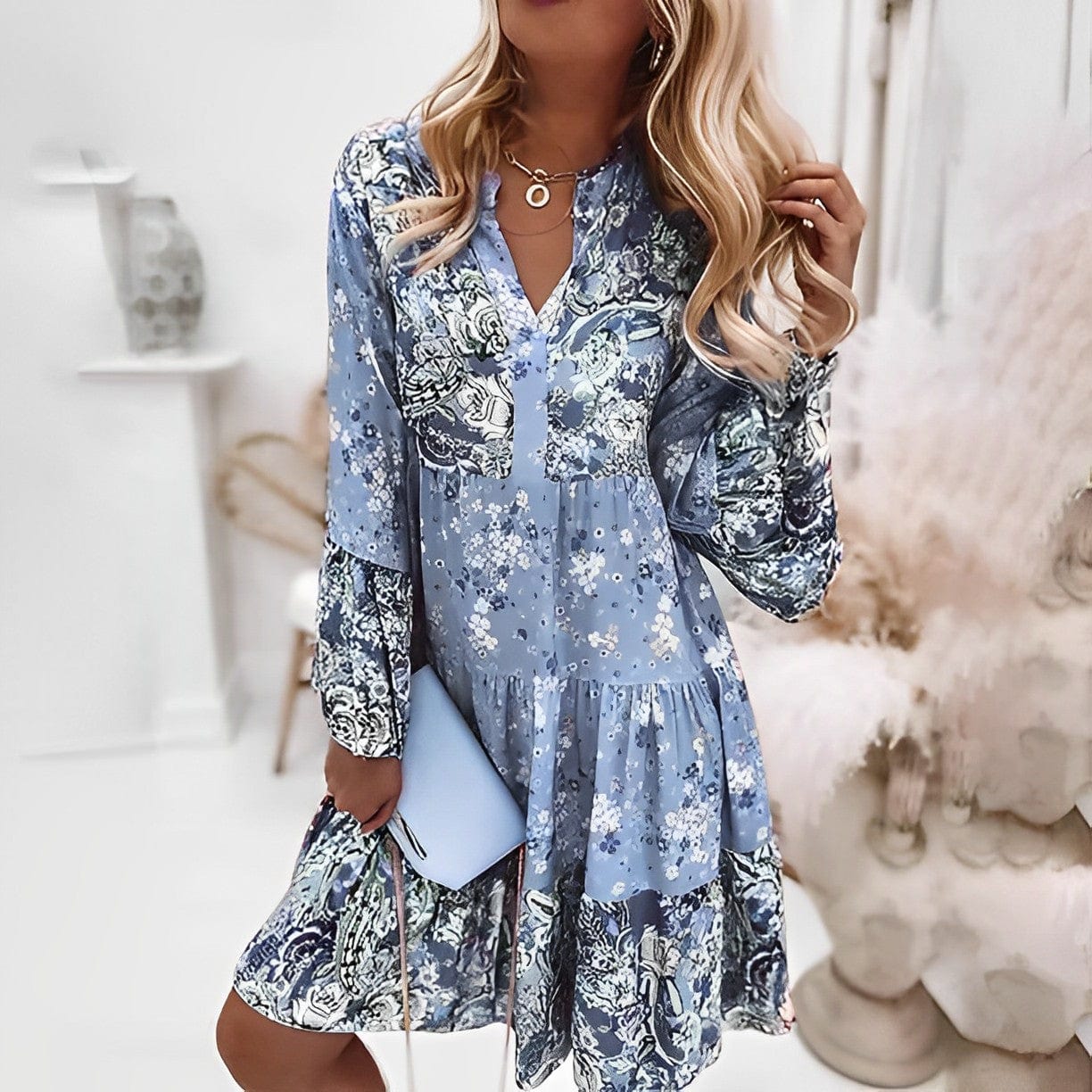 LP | Abito vintage con stampa a fiori