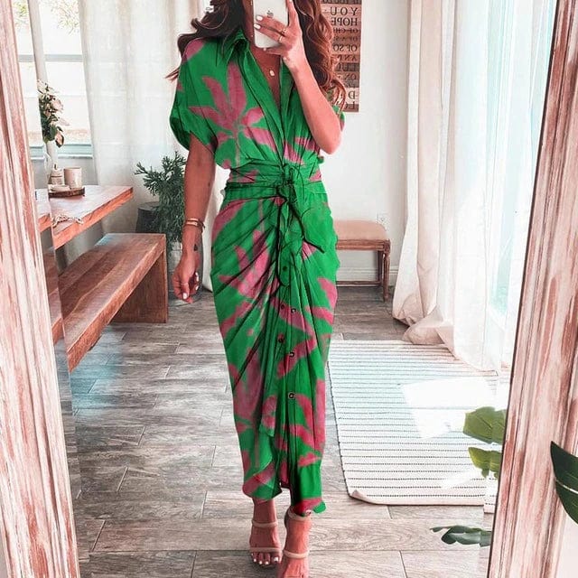 LP | Abito con stampa boho multicolore