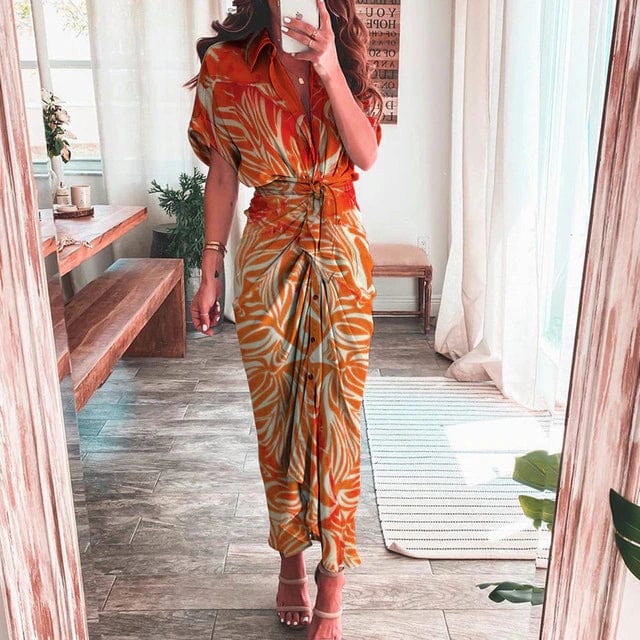LP | Abito con stampa boho multicolore