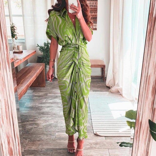 LP | Abito con stampa boho multicolore