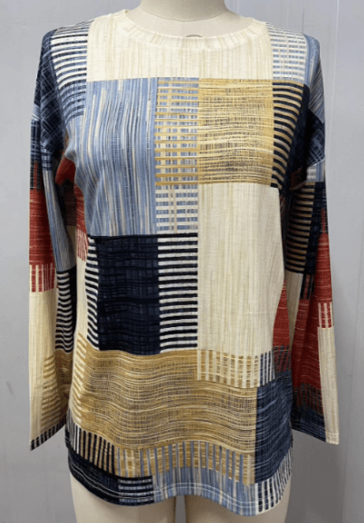 LP | Top con stampa geometrica