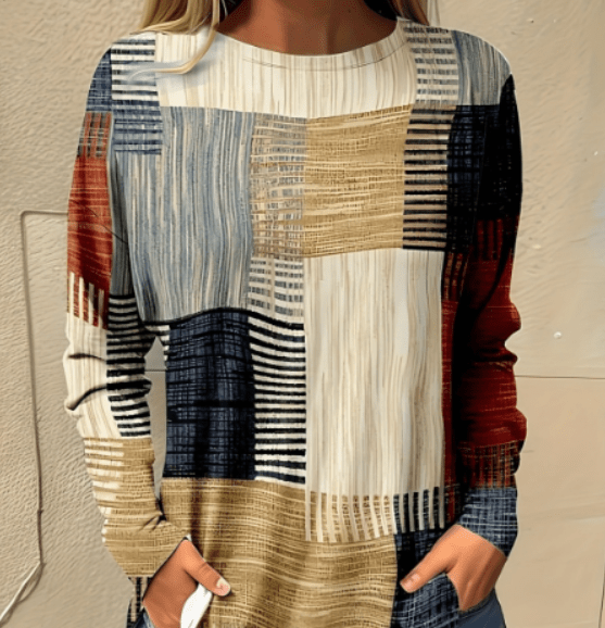 LP | Top con stampa geometrica
