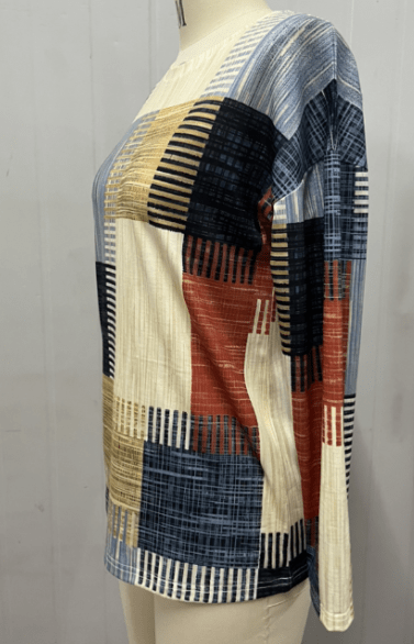 LP | Top con stampa geometrica