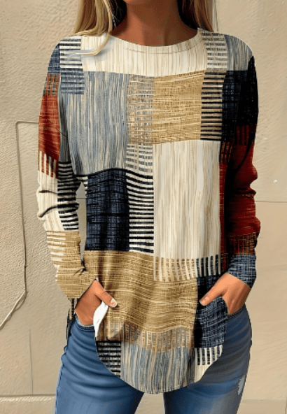 LP | Top con stampa geometrica