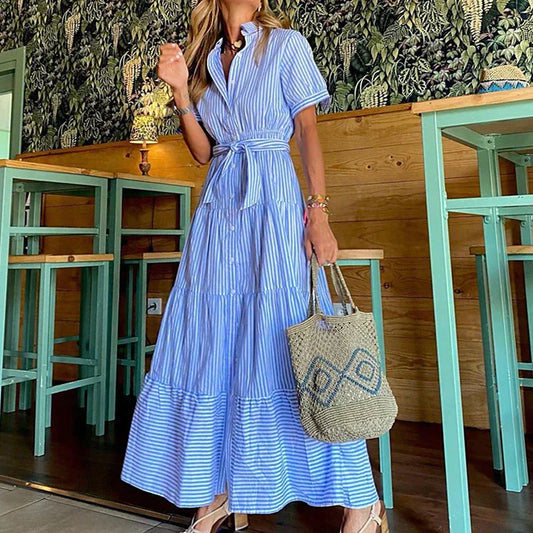 LP | Maxi abito a righe alla moda