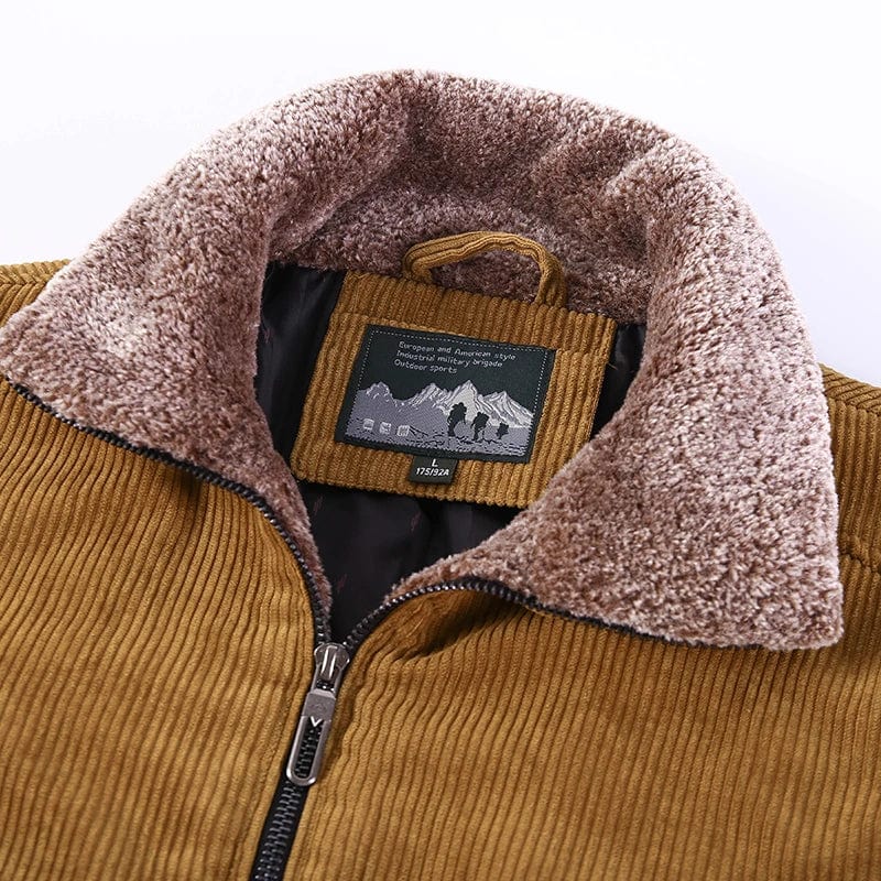 LP | Cappotto impermeabile con colletto da uomo per il tempo libero